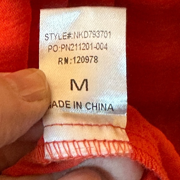 Newbury Kustom Orange midi dress short sleeve size medium. So adorable! - Picture 4 of 7